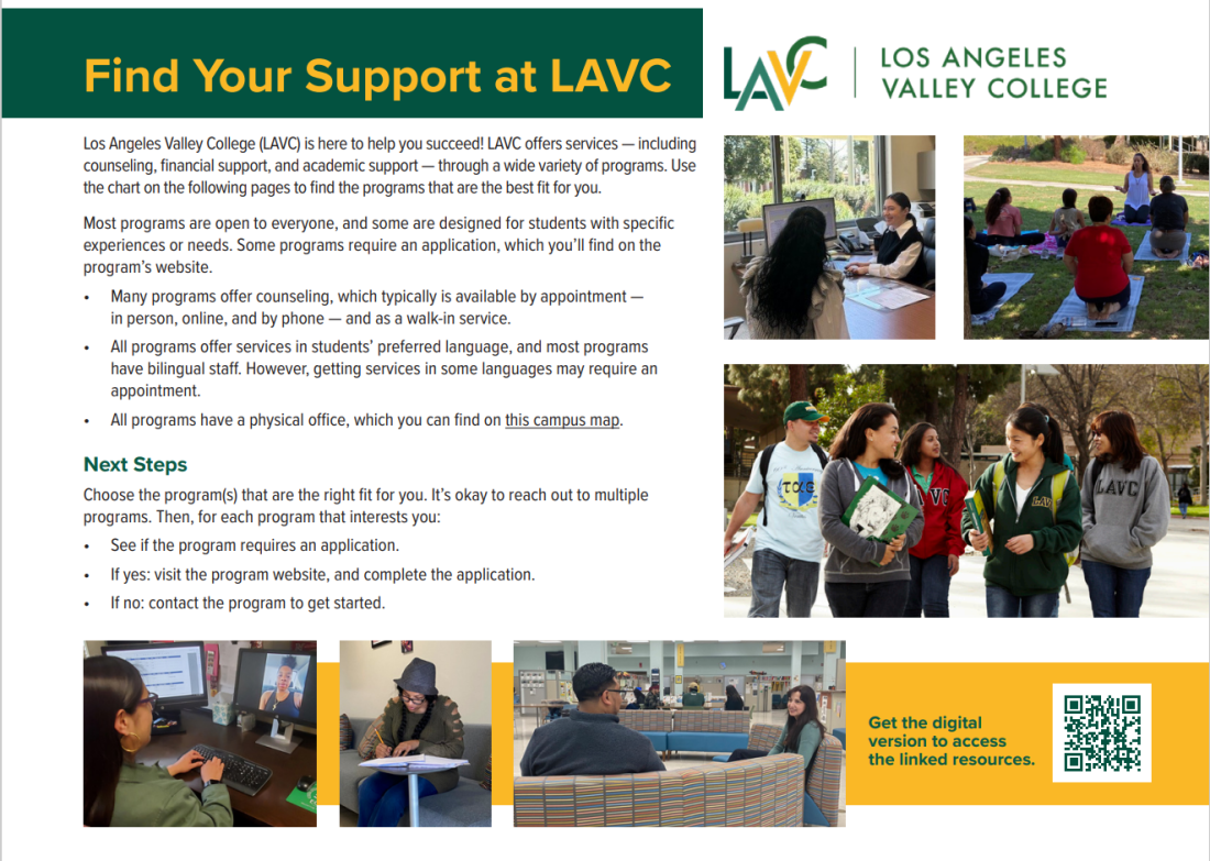Special Programs & Resources LAVC Special Programs & Resources LAVC